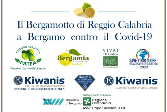 Il bergamotto di Reggio Calabria agli ospedali Covid di Roma e Bergamo